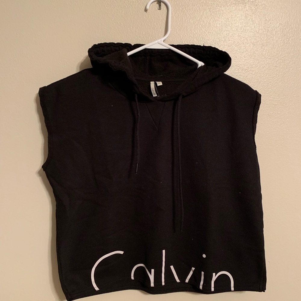 Calvin Klein sleeveless sweatshirt